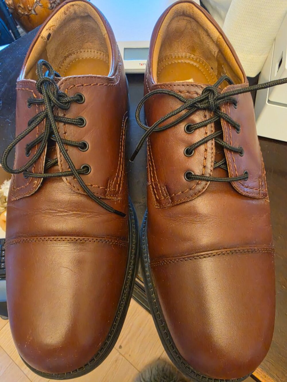 Mens Covington fully lined leather/upper leather brown leather 10.5 med